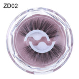 1Pair Self-adhesive False Eyelashes 3 Seconds to Wear No Glue Needed Faux Mink Lashes Extension Curly Thick Wispy Eyelash Makeup