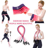 150lbs Resistance Bands Set for Women Latex Exercise Workout Band Stretch Training Fitness Gym Equipment for Home Bodybuilding