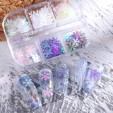 Sparkly Foil Nails Sequins Irregular Aluminum Gold Red Summer Design Set Nail Glitter Flakes Gel DIY Manicure Accessories CH950