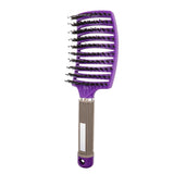 Hair Scalp Massage Comb Hairbrush Women Wet Dry Curly Untangling Hair Brush Bristle Nylon Salon Hair Styling Tools Dropship