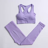 2/3/4PCS Seamless Women Yoga Set Workout Sportswear Gym Clothing Fitness Long Sleeve Crop Top High Waist Leggings Sports Suits