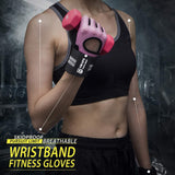 Half Finger Gym Fitness Gloves with Wrist Wrap Support for Men Women Crossfit Workout Power Weight Lifting Equipment