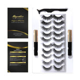 1/3/6 Pairs Magnetic Lashes Eyeliner Magnetic Kit,Magnetic Eyelashes and Eyeliner Set,No Glue Waterproof Faux Cils Magnetique