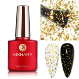 MSHARE Milky Pink Rubber Base Gel Glitter Camouflage Color Coat Soak Off Nails Gels Varnish Lacquer 10ml UV LED Gel