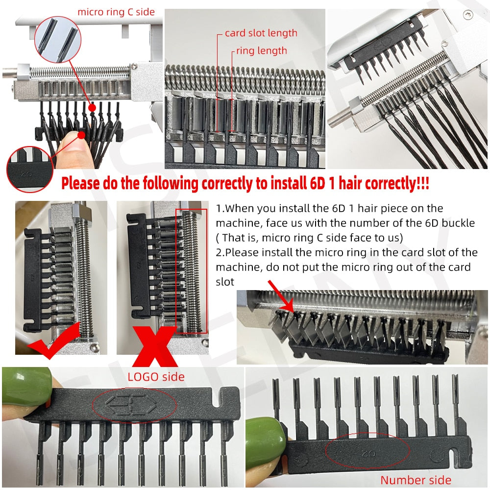 6D Hair Extension Machine Connector&Hair Remove Piler Hair Salon Tool Wig  Connector Tool Kit Keratin Hair Extension Kit