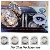 1/3/6 Pairs Magnetic Lashes Eyeliner Magnetic Kit,Magnetic Eyelashes and Eyeliner Set,No Glue Waterproof Faux Cils Magnetique