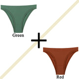 2PCS Women Panties Set Seamless Underwear Set Female Low Rise Briefs Underpants Sexy Lingerie Pantys 2022