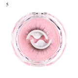 5/1 Pairs/Box Self-adhesive Reusable Fake Eyelashes With Tweezer Glue-Free Lashes Natural Curly Eyelashes pesta?as postizas