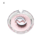 5/1 Pairs/Box Self-adhesive Reusable Fake Eyelashes With Tweezer Glue-Free Lashes Natural Curly Eyelashes pesta?as postizas