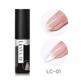 LILYCUTE 8ml Extension Nail Gel White Clear French Nail Art DIY Hard Gel For Quick Prolong Nails Finger Form Manicure Tips Tools