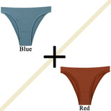 2PCS Women Panties Set Seamless Underwear Set Female Low Rise Briefs Underpants Sexy Lingerie Pantys 2022