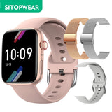 SitopWear Smart Watch 2022 Wireless Charging Smartwatch Bluetooth Calls Watches Men Women Fitness Bracelet Custom Watch Face