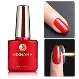 MSHARE Milky Pink Rubber Base Gel Glitter Camouflage Color Coat Soak Off Nails Gels Varnish Lacquer 10ml UV LED Gel