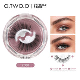 O.TWO.O Self Adhesive False Eyelashes Reusable Individual Lashes Long Thick Volume Eyelashes No Need Glue Eyelash Extension