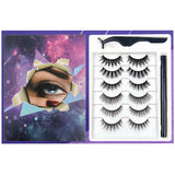 1/3/6 Pairs Magnetic Lashes Eyeliner Magnetic Kit,Magnetic Eyelashes and Eyeliner Set,No Glue Waterproof Faux Cils Magnetique