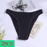 2PCS Women Panties Set Seamless Underwear Set Female Low Rise Briefs Underpants Sexy Lingerie Pantys 2022