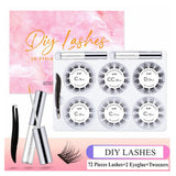 1/3/6 Pairs Magnetic Lashes Eyeliner Magnetic Kit,Magnetic Eyelashes and Eyeliner Set,No Glue Waterproof Faux Cils Magnetique