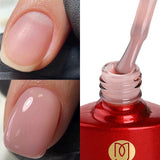 MSHARE Milky Pink Rubber Base Gel Glitter Camouflage Color Coat Soak Off Nails Gels Varnish Lacquer 10ml UV LED Gel