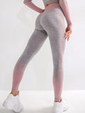 Women Sexy Push Up High Waist Leggings Gym Activewear Seamless Legging Knitting Workout Femme Jegging