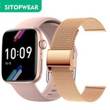 SitopWear Smart Watch 2022 Wireless Charging Smartwatch Bluetooth Calls Watches Men Women Fitness Bracelet Custom Watch Face