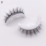 5/1 Pairs/Box Self-adhesive Reusable Fake Eyelashes With Tweezer Glue-Free Lashes Natural Curly Eyelashes pesta?as postizas