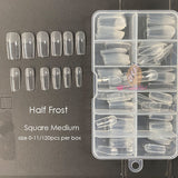 Gel Nails Extension System Full Cover Sculpted Clear Stiletto Coffin False Nail Tips 240pcs/bag