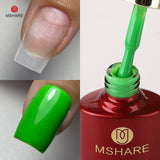 MSHARE Milky Pink Rubber Base Gel Glitter Camouflage Color Coat Soak Off Nails Gels Varnish Lacquer 10ml UV LED Gel