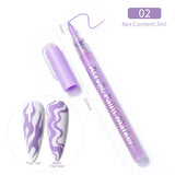 1 Pc Nail Art Graffiti Pen Black Color UV Gel Polish Design Dot Painting Detailing Pen Brushes DIY Nail Art Adorn Tools