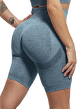 CHRLEISURE Seamless Sports Shorts For Women Push Up High Waist Yoga Short Cycling Running Fitness Workout Slim Gym Leggings