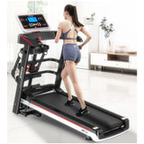 Mute Smart Electric Foldable Treadmill Multi-Functional Gym Equipment Home Running Machine Folding Treadmill LED Touch Display