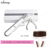 6D Hair Extensions Machine 5 pins 10 pins Human Hair Connector Kits 6D Micro Link Remove Hair Plier Salon Tools Set