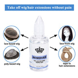 38ml Waterproof Lace Front Wig Glue Super Liquid Adhesive Hair Glue For Lace Wig + Remover + Wax Stick For Wig + Lace Tint Spray