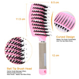 Hair Scalp Massage Comb Hairbrush Women Wet Dry Curly Untangling Hair Brush Bristle Nylon Salon Hair Styling Tools Dropship