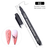 1 Pc Nail Art Graffiti Pen Black Color UV Gel Polish Design Dot Painting Detailing Pen Brushes DIY Nail Art Adorn Tools