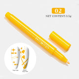 1 Pc Nail Art Graffiti Pen Black Color UV Gel Polish Design Dot Painting Detailing Pen Brushes DIY Nail Art Adorn Tools