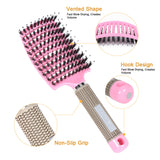 Hair Scalp Massage Comb Hairbrush Women Wet Dry Curly Untangling Hair Brush Bristle Nylon Salon Hair Styling Tools Dropship