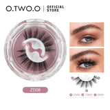 O.TWO.O Self Adhesive False Eyelashes Reusable Individual Lashes Long Thick Volume Eyelashes No Need Glue Eyelash Extension