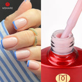 MSHARE Milky Pink Rubber Base Gel Glitter Camouflage Color Coat Soak Off Nails Gels Varnish Lacquer 10ml UV LED Gel