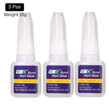 10g Fast Drying Nail Glue for False Nails Glitter Acrylic Nail Rhinestone Decoration Extension Glue Adhensive Nail Care Tool