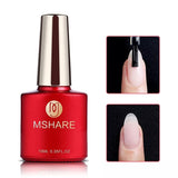 MSHARE Milky Pink Rubber Base Gel Glitter Camouflage Color Coat Soak Off Nails Gels Varnish Lacquer 10ml UV LED Gel