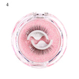 5/1 Pairs/Box Self-adhesive Reusable Fake Eyelashes With Tweezer Glue-Free Lashes Natural Curly Eyelashes pesta?as postizas