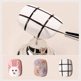 3Pcs French Stripe Nail Art Liner Brush Set 3D Tips Line Stripes DIY Drawing Pen UV Gel Brushes Painting Pen Manicure Tools