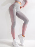 Women Sexy Push Up High Waist Leggings Gym Activewear Seamless Legging Knitting Workout Femme Jegging