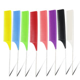 New Highlight Comb Steel Needle Tip-tail Comb Hair Salon Perm Dyed Hair Comb Anti-static Hair Comb Hairdressing Comb Hair Tool