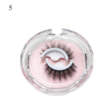 5/1 Pairs/Box Self-adhesive Reusable Fake Eyelashes With Tweezer Glue-Free Lashes Natural Curly Eyelashes pesta?as postizas