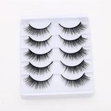 New Lash Handmade Wispy Natural Long Eyelashes Eye End Extension Encryption False Lash 3D Curl Thick Fake Eyelash Bulk With Glue