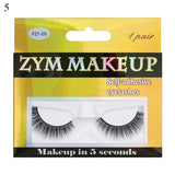 5/1 Pairs/Box Self-adhesive Reusable Fake Eyelashes With Tweezer Glue-Free Lashes Natural Curly Eyelashes pesta?as postizas