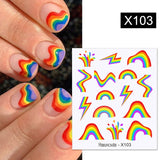 3D Lines Nail Stickers Holographic Silver Rose Gold Metal Stripe Letters Decals Curve Gel Nails Art Sliders Manicure Decor