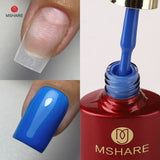 MSHARE Milky Pink Rubber Base Gel Glitter Camouflage Color Coat Soak Off Nails Gels Varnish Lacquer 10ml UV LED Gel