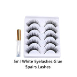 New Lash Handmade Wispy Natural Long Eyelashes Eye End Extension Encryption False Lash 3D Curl Thick Fake Eyelash Bulk With Glue